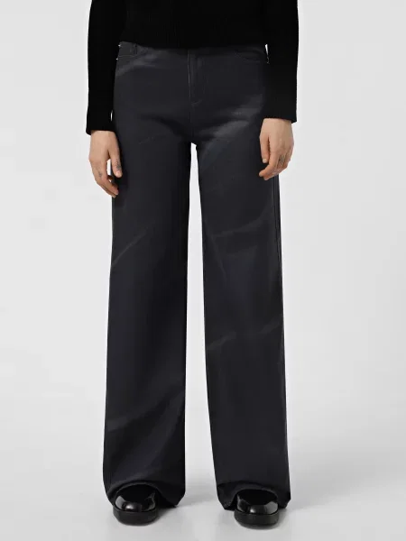 Широкі джинси Emporio Armani Sustainable бавовна/ліоцел синій