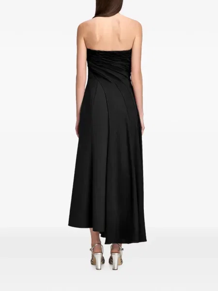 Rochie Cinq A Sept cu volane asimetrică negru