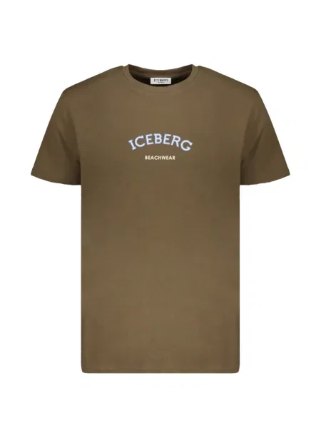 Scurt tricou Iceberg cu imagine maro
