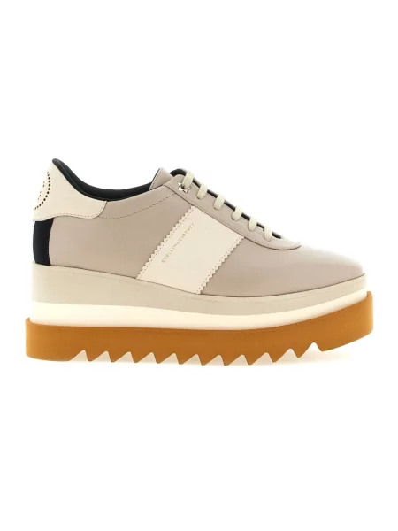Sneakersy Stella Mccartney na platformie beżowe