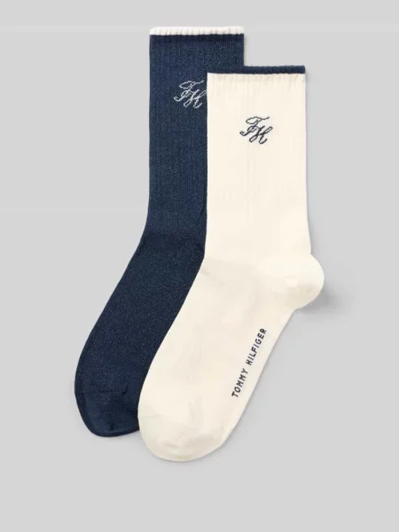 Skarpety z mieszanki bawełny Tommy Hilfiger granatowe