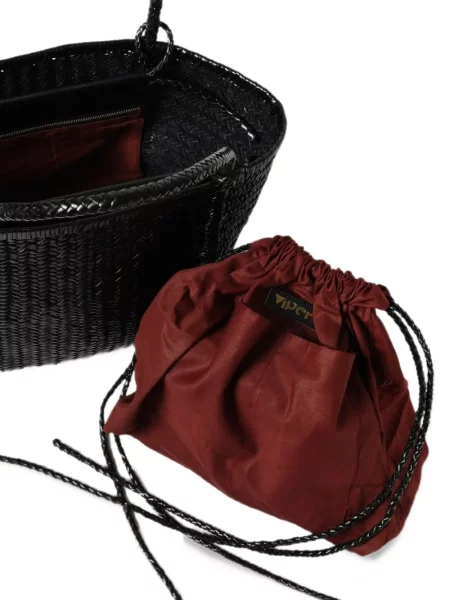 Geantă shopper Vipera negru