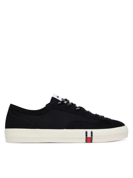 Sneakerși Tommy Jeans negru