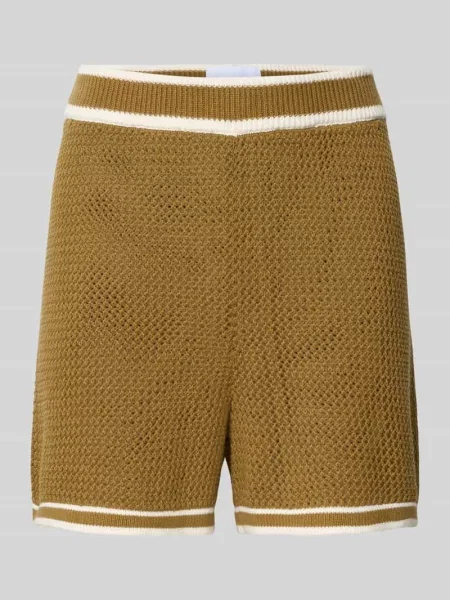 Szorty z elastycznym pasem Style Icon Collection oliwkowe