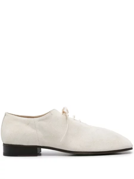 Pantofi derby Lemaire din canvas alb