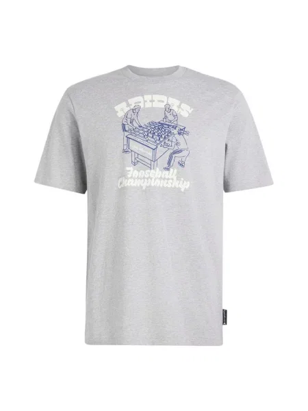 ADIDAS SPORTSWEAR Tricou funcțional albastru închis / gri amestecat alb