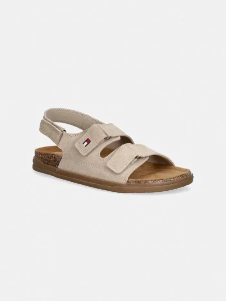 Pantofi Tommy Hilfiger din piele bej