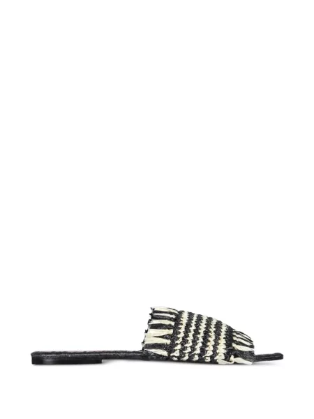 Sandale De Siena Shoes cu franjuri negru