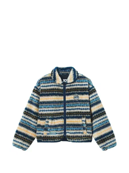 Geacă Fingercroxx din fleece albastru