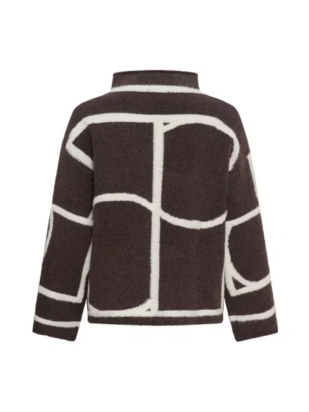 Dzianinowy sweter Soaked In Luxury brązowy