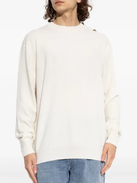 Lung pulover Balmain alb