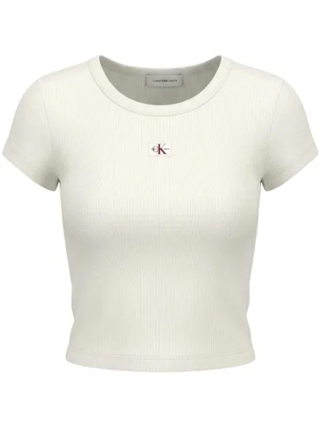 Tricou Calvin Klein Jeans alb