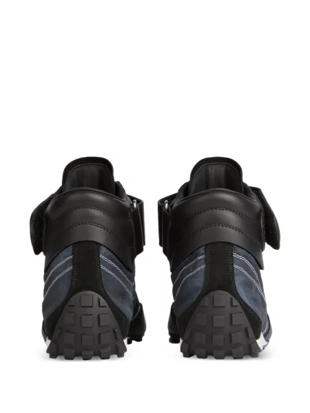 Sneakerși Balmain din piele albastru