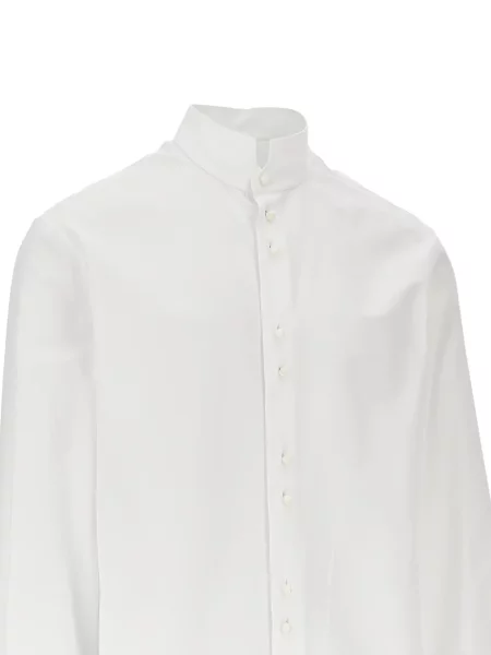 Gulerat cămașă Emporio Armani alb