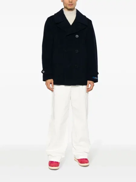 Sweter Polo Ralph Lauren wełniany dwurzędowy niebieski