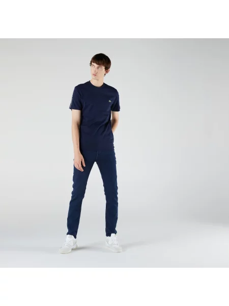 Футболка Lacoste с круглым вырезом синяя