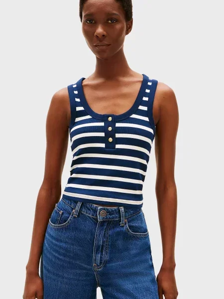 Смугастий топ Tommy Hilfiger синій