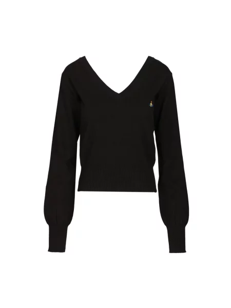 Dzianinowy sweter Vivienne Westwood czarny