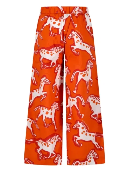 Dětské kalhoty Stella Mccartney oranžové