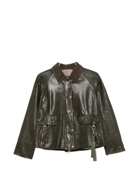 Geanta de piele The Jackie Leathers verde