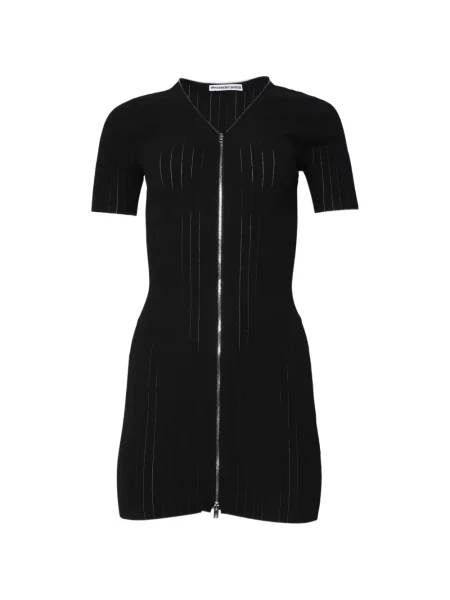 Rochie Alexander Wang tricotate cu decolteu în V negru
