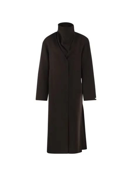 Palton Sportmax cu două rânduri de nasturi maro
