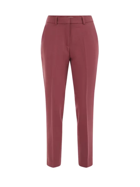 WE Fashion Pantaloni cu dungă magenta