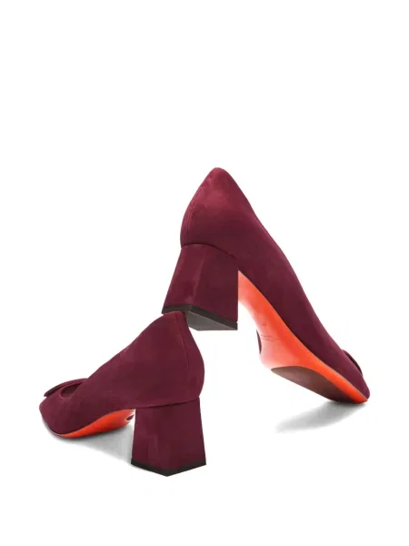 Pantofi cu toc Santoni cu cataramă violet