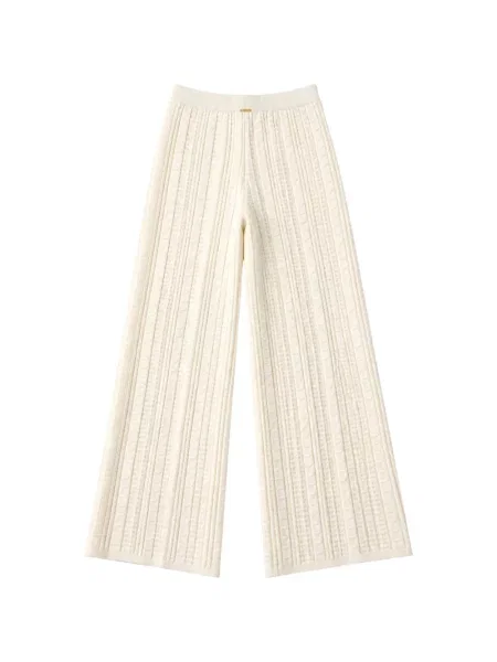 Pantaloni palazzo Twinset tricotate