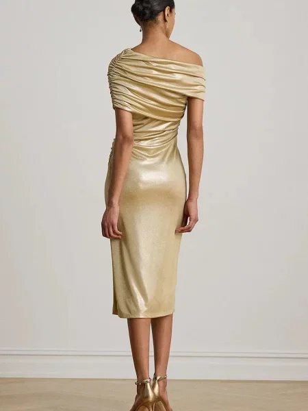 Lauren Ralph Lauren rochie bodycon bej