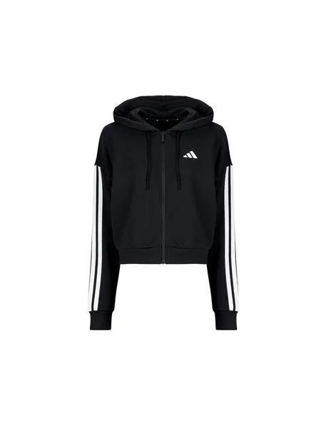 Frotir jakna Adidas s črtami črna