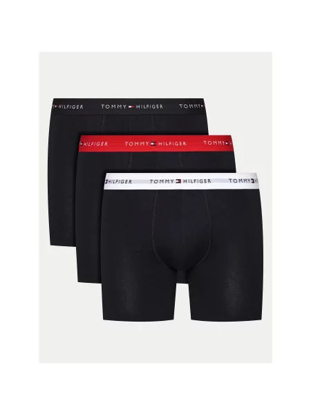 Tommy Hilfiger Underwear Bokserice Essential mornarsko plava / siva / tamno crvena / bijela crna