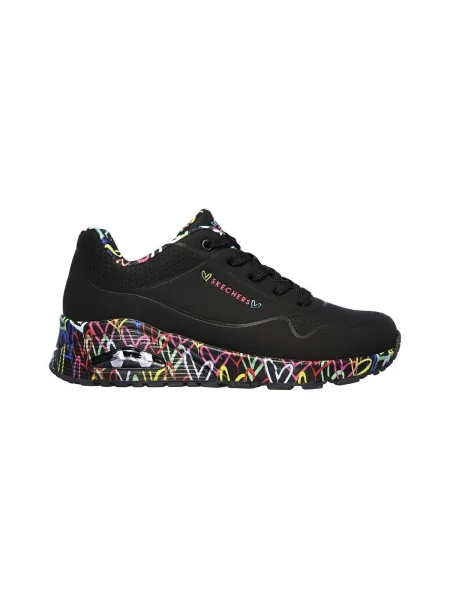 Félcipő Skechers fekete