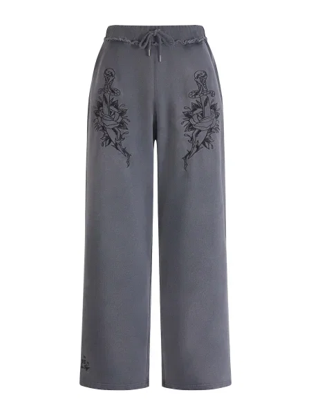 Ed Hardy Pantaloni Liebe Ist Ewig' gri