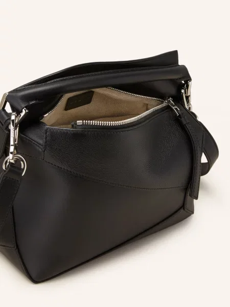 Loewe Torebka Puzzle Small schwarz brązowa