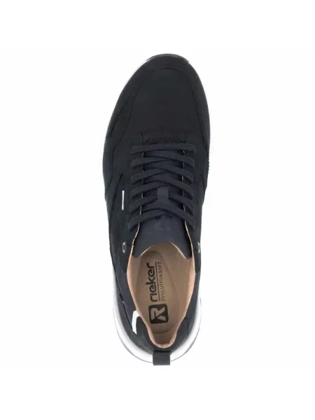 Sneakersy Rieker skórzane niebieskie