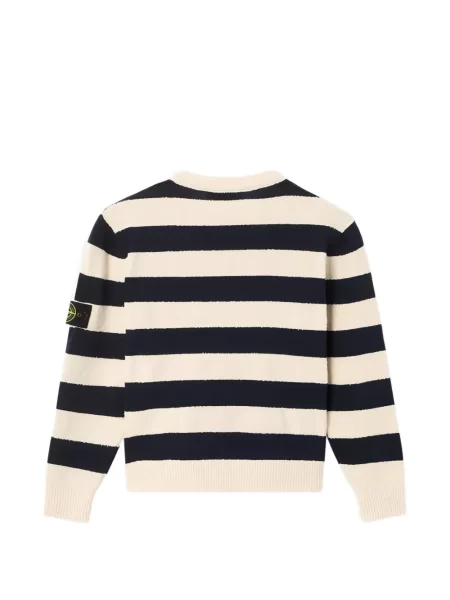 Sweter dziecięcy Stone Island biały