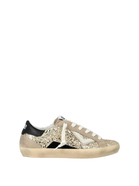 Sneakersy 4b12 skórzane beżowe