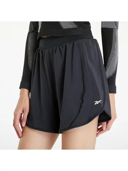 Reebok Szorty Kobieta L LUX Tkanina Krótka czarny