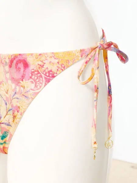 Watercult Trojúhelníkové Bikinové Kalhotky Ornament Drift tmavě / fialová / růžová žlutá