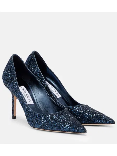 Полуотворени обувки Jimmy Choo синьо