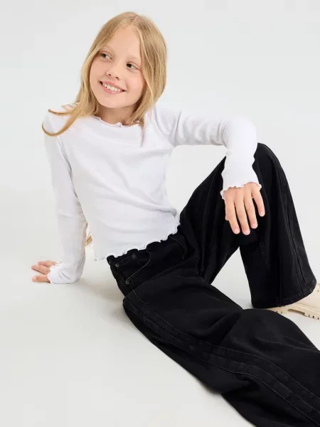 Sinsay wide leg džíny černá