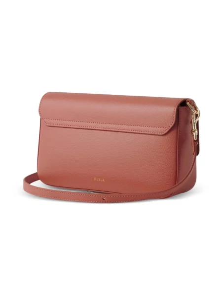 Torebka crossbody Furla skórzana różowa