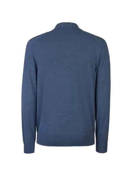 Lung tricou polo Sease albastru