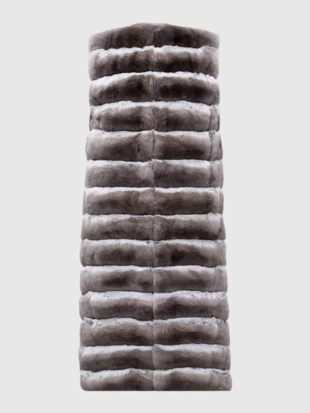 Жилет трансформер з хутра шиншили Fabio Gavazzi сірий