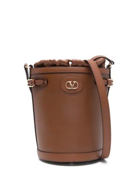 Geantă bucket Valentino Garavani maro