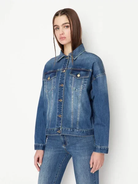 Armani Exchange Джинсова куртка синій