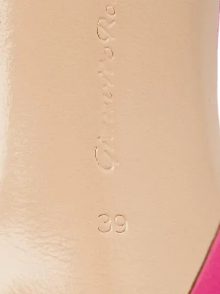 Сандали Gianvito Rossi с връзки с дантела бяло