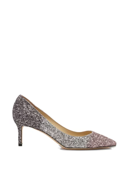 Pantofi cu toc Jimmy Choo de cristal gri