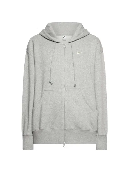 Hanorac cu glugă Nike din fleece gri